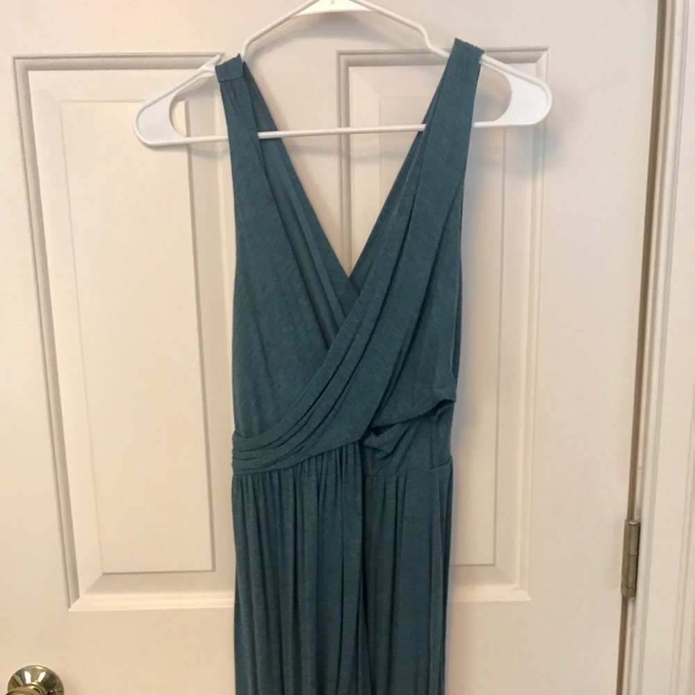 Teal loft wrap dress